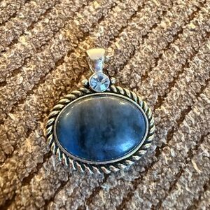 Lia Sophia Elegant Silver and Blue Pendant